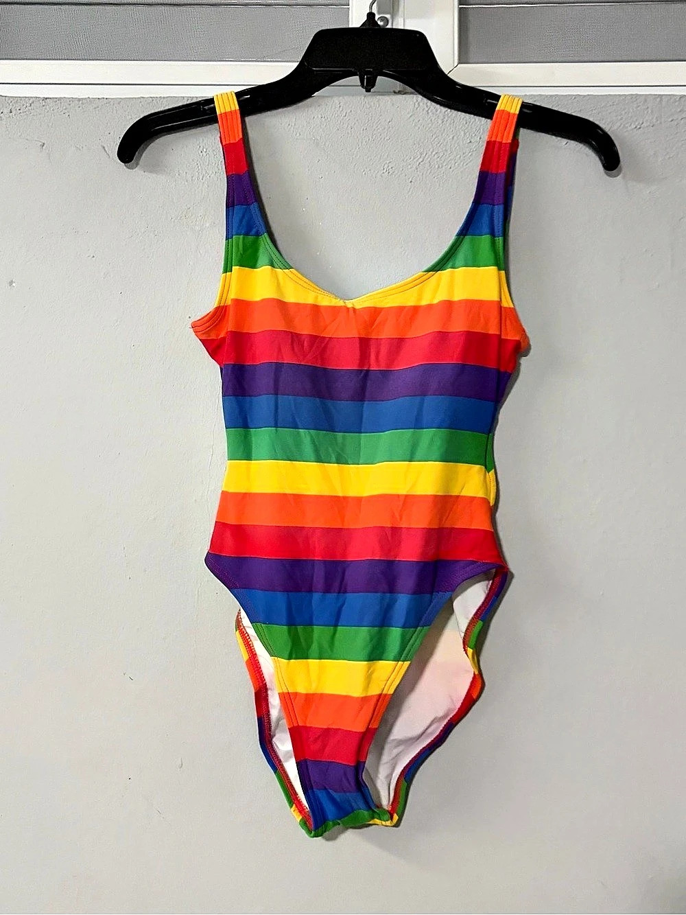 Michael Kors Rainbow Stripe Swimsuit One-Piece